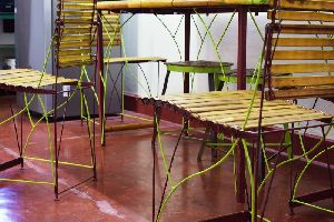 Bamboo Dining Table Set