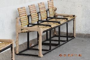 Bamboo Four Seater Bench