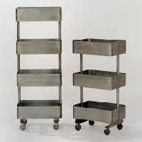 metal shelves