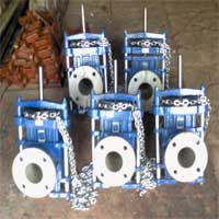 Chain Wheel Operated Pinch Valves