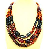 wooden bead necklace