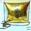 Antique Gold Metal Clutch