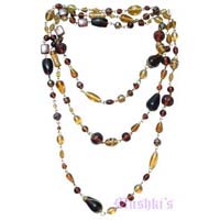 beaded long necklace