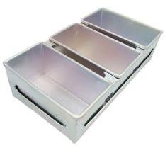 ALUMINIUM 3 PIECE BREAD TIN