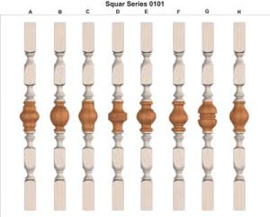 Square Balusters (4 Square 0101)