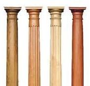 wooden column