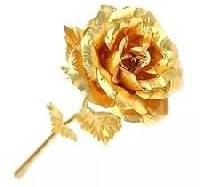 24 Carat Gold Plated Natural Rose