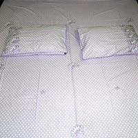 Mixed Smooth Silken Type Cloth Light Patchwork Bed Sheet