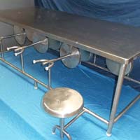 stainless steel canteen table