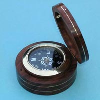 Brass Pocket Compass