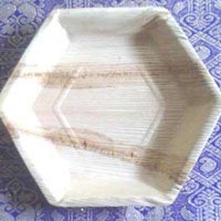 Hexagonal Shaped Areca Leaf Plates