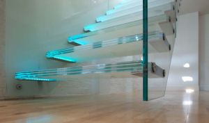 glass stairs