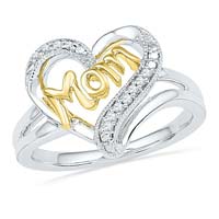 Diamond Heart Shaped Ring (CWHGR0001)