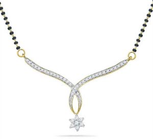 Diamond Mangalsutra Pendant (CWDM226)