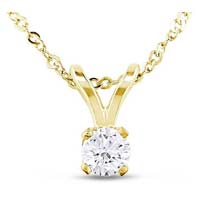 Diamond Solitaire Pendant (CWDSP222)