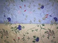 embroidered silk fabric