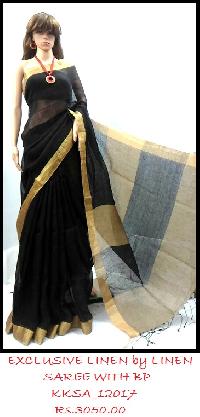 Linen Saree with Blouse piece