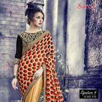 Classic designer printed saree