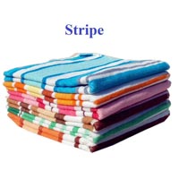 Striped Terry Bath Towels