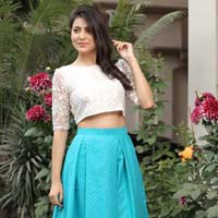 HIGH LOW SKIRT WITH CROP TOP