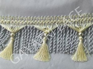 Decorative Golden & Silver Curtain Laces
