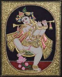 Krishna Dancing Painting