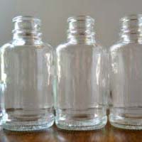 Clear Cut Glass Apothecary Bottles
