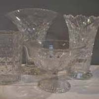 Clear Cut Glass Tableware
