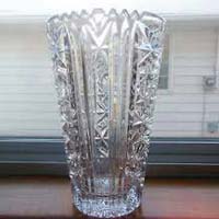 Clear Cut Glass Vases