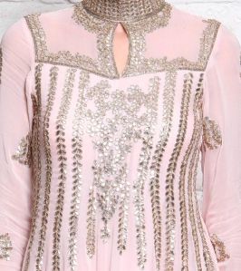 Embroidered Net Kurtis