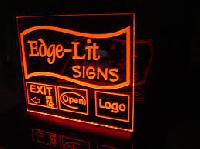 edge lit sign