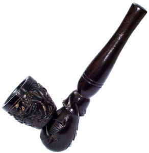 Ebony Wood Smoking Pipe