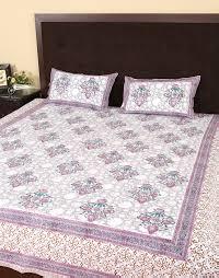 hand block printed cotton bedsheets