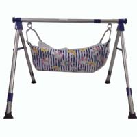Stainless Steel Nri Round Pipe Folding Baby Cradle