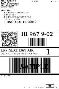 shipping labels