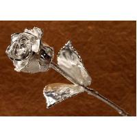 11 inch silver plated rose