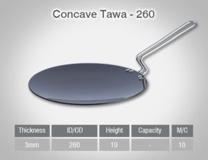 Hard Anodised Concave Tawa