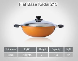 Non Stick Flat Base Kadai