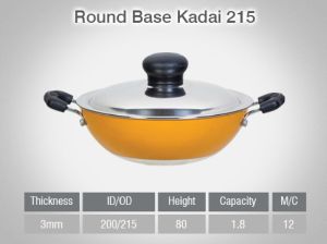 Non Stick Round Base Kadai