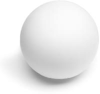white plastic ball