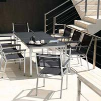 Stainless Steel Dining Table Set