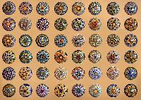 decorative painted knobs