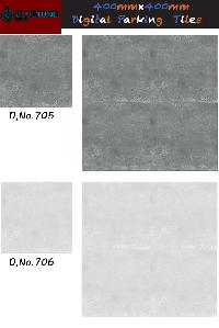 16x16 inch digital grey color parking tiles