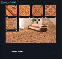 395x395 mm digital floor tiles with wood finish