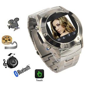 Wrist Watch With Mobile Phone: Stainless Steel Body