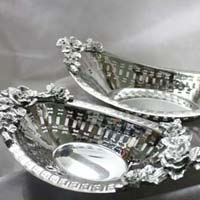 Decorative Silver Bowl Set