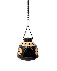 Metal Black Hanging Tea Light Holder