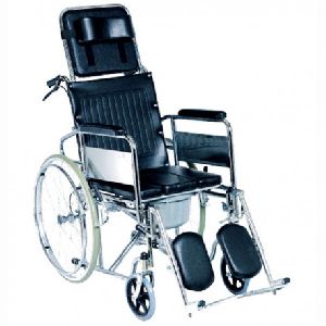 Reclining Wheelchair with Commode