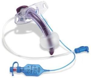 Tracheostomy Tube blueline ultra cuffed suctioaid