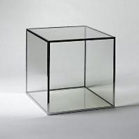 solid glass cube
